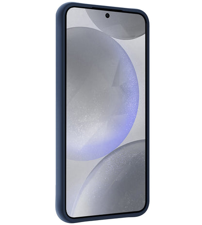 Forterra Samsung S24 Plus Hoesje Siliconen Backcover Lichtgewicht - Donkerblauw