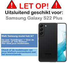 Forterra Samsung S22 Plus Hoesje Bookcase Cover met Kaarthouder - Donkerblauw