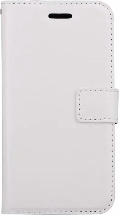 Forterra iPhone Xs Hoesje Bookcase Cover met Kaarthouder - Wit