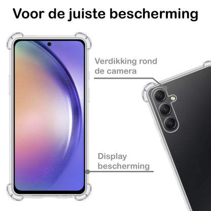Forterra Samsung A54 Hoesje Shockproof Backcover Siliconen - Transparant