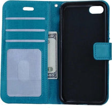 Forterra iPhone SE 2020 Hoesje Bookcase Cover met Kaarthouder - Turquoise