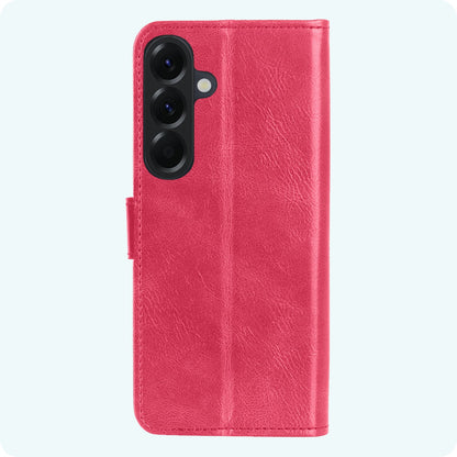 Forterra Samsung A37 Hoesje Bookcase Cover met Kaarthouder - Donkerroze