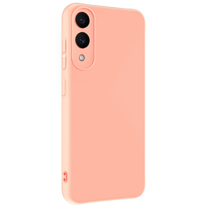 Forterra Samsung S25 Edge Hoesje Siliconen Backcover Lichtgewicht - Lichtroze