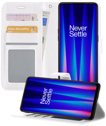 Forterra OnePlus Nord CE 2 Lite Hoesje Bookcase Cover met Kaarthouder - Wit