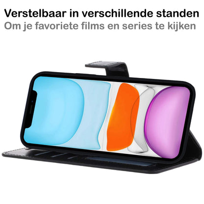 Forterra iPhone 11 Pro Hoesje Bookcase Cover Uitneembaar - Zwart