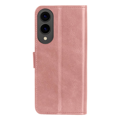 Forterra Samsung S25 Edge Hoesje Bookcase Cover met Kaarthouder - Rosé goud