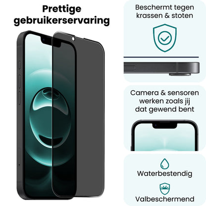 Forterra iPhone 16e Screenprotector Gehard Glas - Privacy