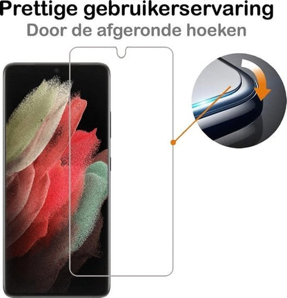 Forterra Samsung S21 Ultra Screenprotector Gehard Glas - Anti-kras