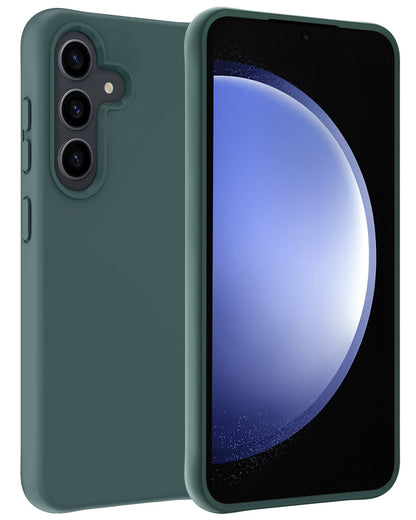 Forterra Samsung S23 FE Hoesje Siliconen Backcover Lichtgewicht - Donkergroen