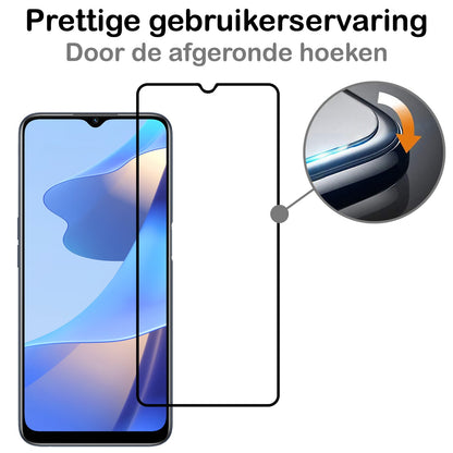 Forterra OPPO A16 Screenprotector Gehard Glas - Full Screen