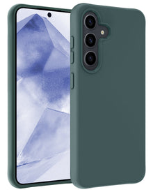 Forterra Samsung A55 Hoesje Siliconen Backcover Lichtgewicht - Donkergroen