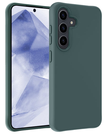 Forterra Samsung A55 Hoesje Siliconen Backcover Lichtgewicht - Donkergroen