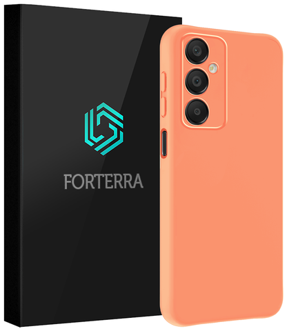 Forterra Samsung A16 Hoesje Siliconen Backcover Lichtgewicht - Perzik