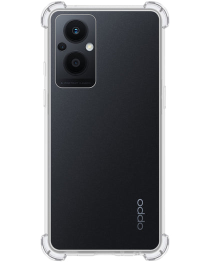 Forterra OPPO Reno 8 Lite Hoesje Shockproof Backcover Siliconen - Transparant