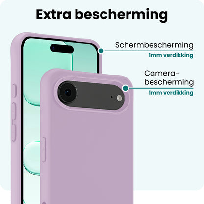 Forterra iPhone Air Hoesje Siliconen Backcover Lichtgewicht - Lila
