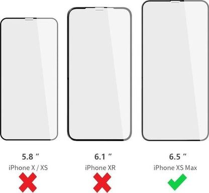 Forterra iPhone Xs Max Screenprotector Gehard Glas - Anti-kras