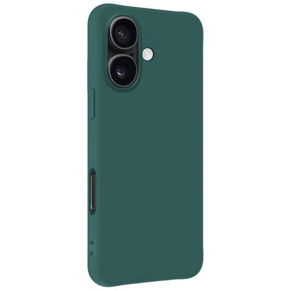 Forterra iPhone 16 Plus Hoesje Siliconen Backcover Lichtgewicht - Donkergroen