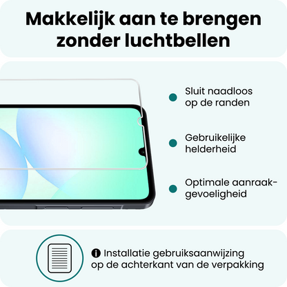 Forterra Samsung A07 Screenprotector Gehard Glas - Anti-kras