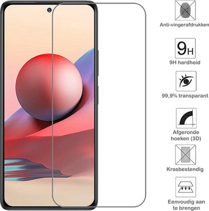 Forterra Redmi Note 10S Screenprotector Gehard Glas - Anti-kras