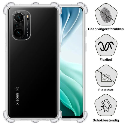Forterra Poco F3 Hoesje Shockproof Backcover Siliconen - Transparant