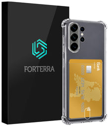 Forterra Samsung S26 Ultra Hoesje Kaarthouder Backcover Shockproof - Transparant