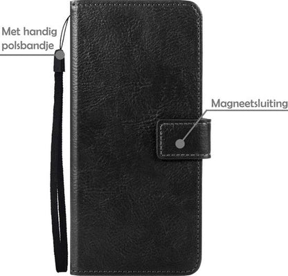 Forterra OnePlus Nord 2 Hoesje Bookcase Cover met Kaarthouder - Zwart
