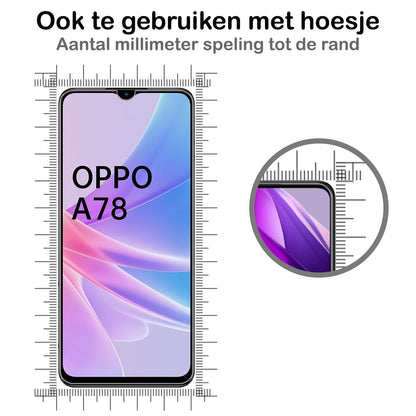 Forterra OPPO A78 5G Screenprotector Gehard Glas - Anti-kras