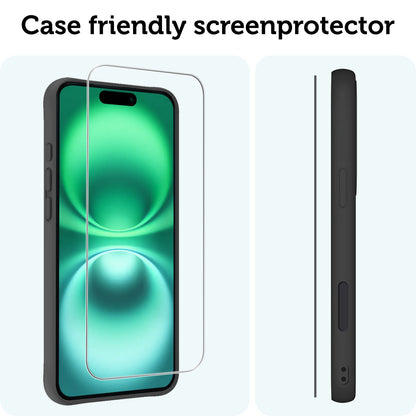 Forterra iPhone 16 Plus Screenprotector Gehard Glas - Volledige dekking