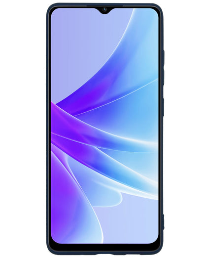 Forterra OPPO A17 Hoesje Siliconen Backcover Lichtgewicht - Donkerblauw