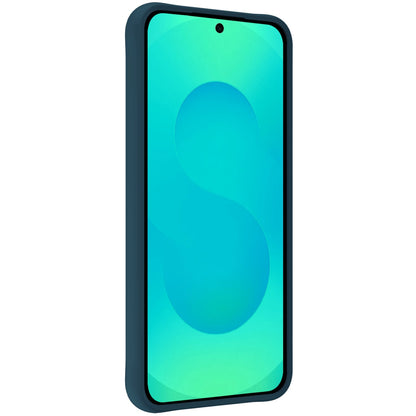Forterra Samsung S25 Hoesje Siliconen Backcover Lichtgewicht - Donkerblauw