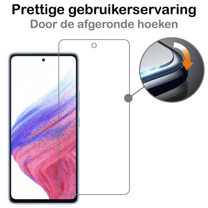 Forterra Samsung A53 Screenprotector Gehard Glas - Anti-kras