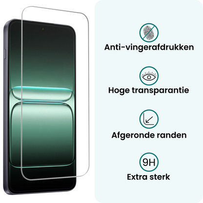 Forterra OnePlus Nord CE5 Screenprotector Gehard Glas - Anti-kras