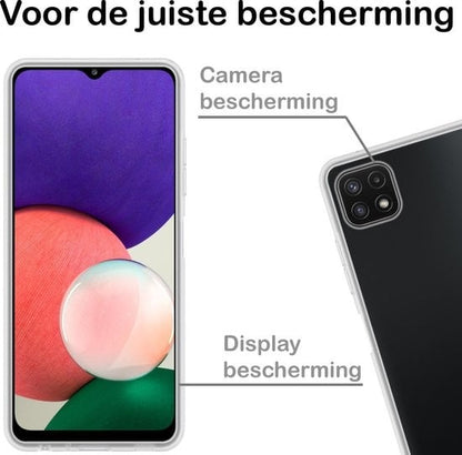 Forterra Samsung A22 5G Hoesje Siliconen Backcover Lichtgewicht - Transparant