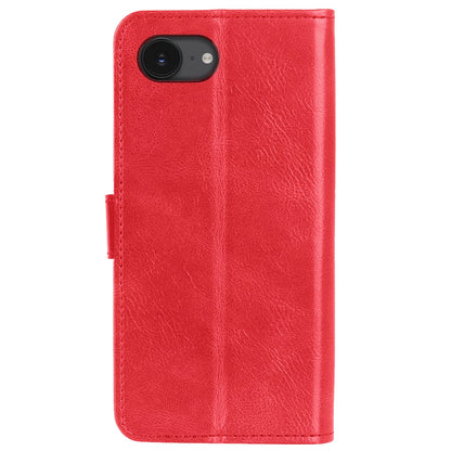 Forterra iPhone 16e Hoesje Bookcase Cover met Kaarthouder - Rood