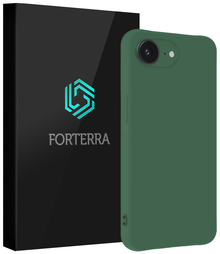 Forterra iPhone 17e Hoesje Siliconen Backcover Lichtgewicht - Donkergroen