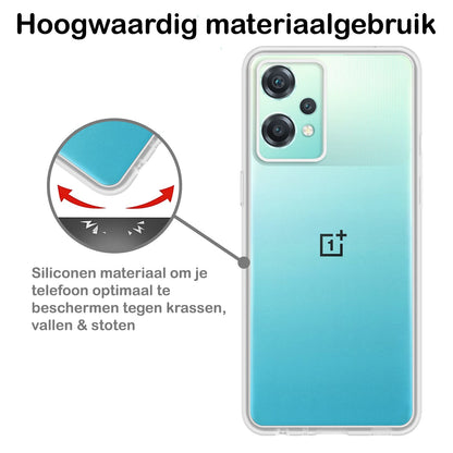 Forterra OnePlus Nord CE 2 Lite Hoesje Siliconen Backcover Lichtgewicht - Transparant