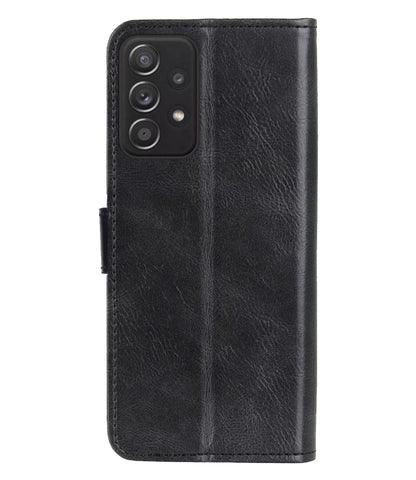 Forterra Samsung A53 Hoesje Bookcase Cover met Kaarthouder - Zwart
