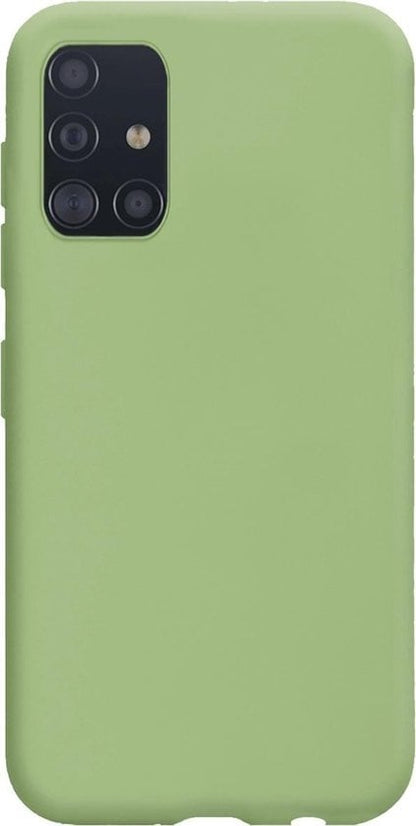 Forterra Samsung A71 Hoesje Siliconen Backcover Lichtgewicht - Groen