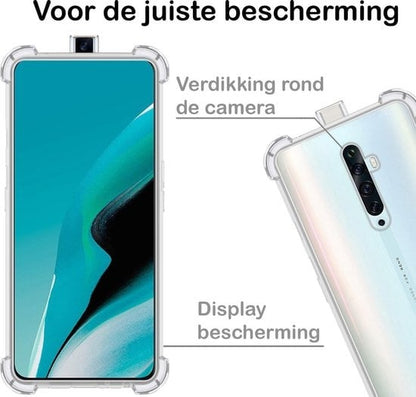 Forterra OPPO Reno 2Z Hoesje Shockproof Backcover Siliconen - Transparant