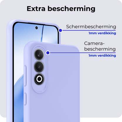 Forterra OnePlus Nord CE 4 Hoesje Siliconen Backcover Lichtgewicht - Lichtblauw