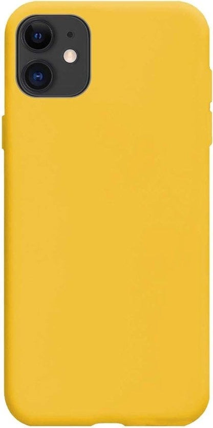 Forterra iPhone 12 Pro Max Hoesje Siliconen Backcover Lichtgewicht - Geel
