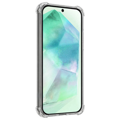 Forterra Samsung A55 Hoesje Geschikt voor Magsafe Backcover Shockproof - Transparant
