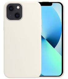 Forterra iPhone 14 Hoesje Siliconen Backcover Lichtgewicht - Wit