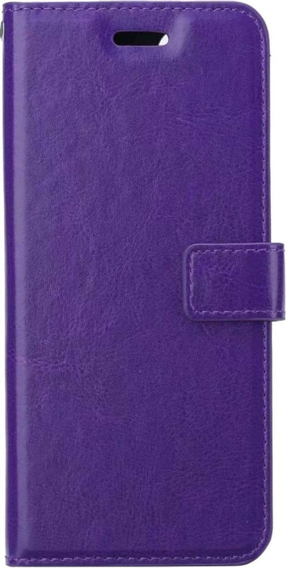 Forterra Samsung A52 5G Hoesje Bookcase Cover met Kaarthouder - Paars