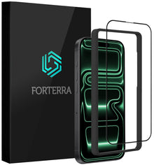 Forterra iPhone 17 Pro Max Screenprotector Gehard Glas met Installatieframe