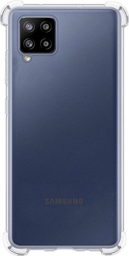 Forterra Samsung A12 Hoesje Shockproof Backcover Siliconen - Transparant