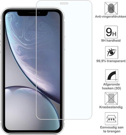 Forterra iPhone XR Screenprotector Gehard Glas - Volledige dekking