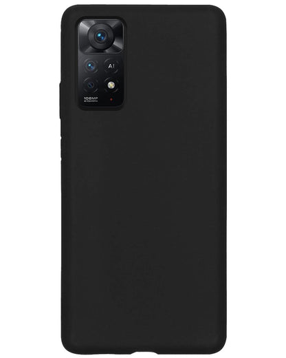 Forterra Xiaomi Redmi Note 11s Hoesje Siliconen Backcover Lichtgewicht - Zwart