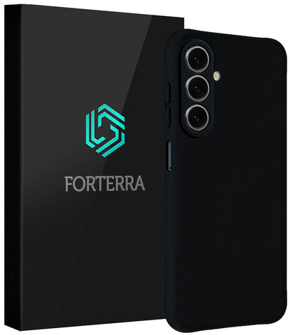 Forterra Samsung A27 Hoesje Siliconen Backcover Lichtgewicht - Zwart