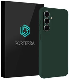 Forterra Samsung S26 Hoesje Siliconen Backcover Lichtgewicht - Donkergroen